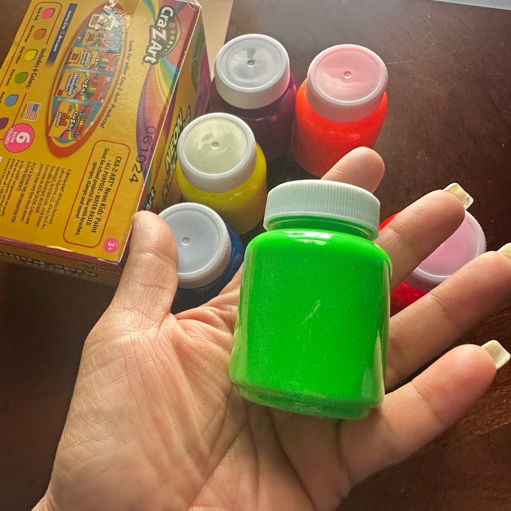 Gazillion Neon Green Craft Paint Set
